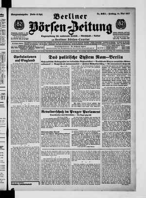 Berliner Börsen-Zeitung vom 14.05.1937