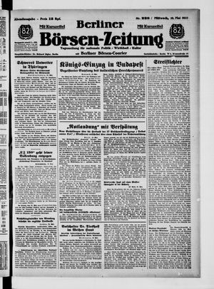 Berliner Börsen-Zeitung vom 19.05.1937
