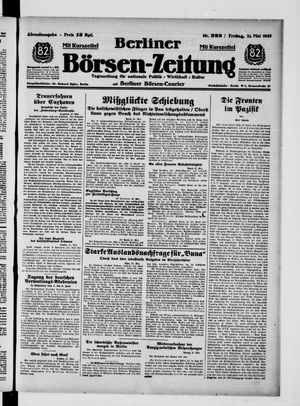 Berliner Börsen-Zeitung vom 21.05.1937