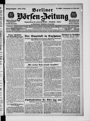 Berliner Börsen-Zeitung vom 22.05.1937