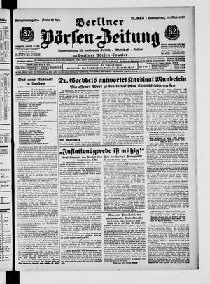 Berliner Börsen-Zeitung vom 29.05.1937