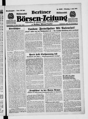 Berliner Börsen-Zeitung vom 01.06.1937