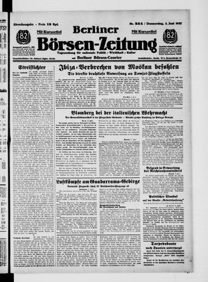 Berliner Börsen-Zeitung vom 03.06.1937