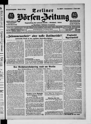 Berliner Börsen-Zeitung vom 05.06.1937