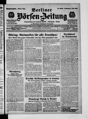 Berliner Börsen-Zeitung vom 06.06.1937