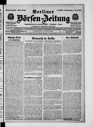 Berliner Börsen-Zeitung vom 10.06.1937