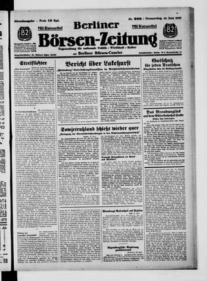 Berliner Börsen-Zeitung vom 10.06.1937