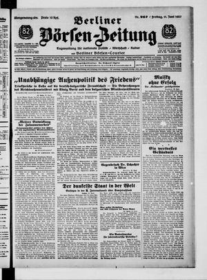 Berliner Börsen-Zeitung vom 11.06.1937