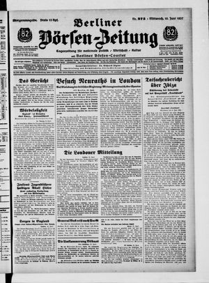 Berliner Börsen-Zeitung vom 16.06.1937
