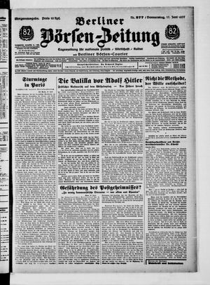 Berliner Börsen-Zeitung vom 17.06.1937