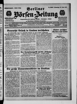 Berliner Börsen-Zeitung vom 22.06.1937