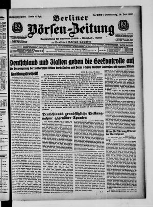 Berliner Börsen-Zeitung vom 24.06.1937