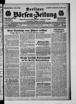 Berliner Börsen-Zeitung vom 26.06.1937