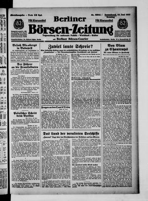 Berliner Börsen-Zeitung vom 26.06.1937