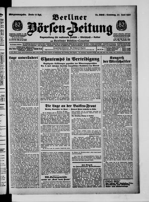 Berliner Börsen-Zeitung vom 27.06.1937