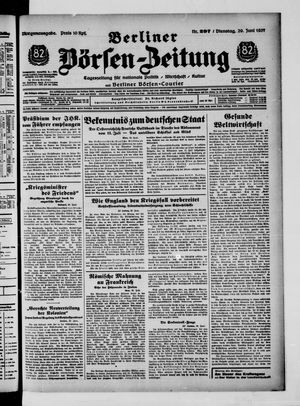 Berliner Börsen-Zeitung vom 29.06.1937