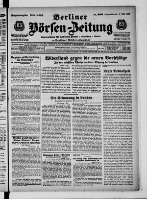 Berliner Börsen-Zeitung vom 03.07.1937