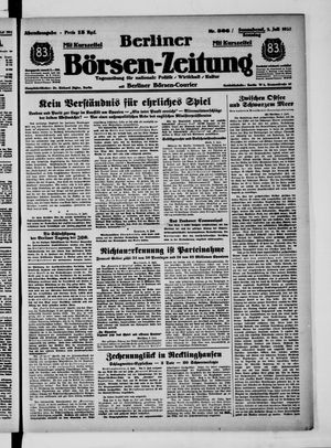 Berliner Börsen-Zeitung vom 03.07.1937