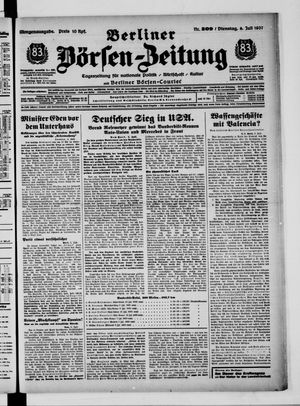 Berliner Börsen-Zeitung vom 06.07.1937
