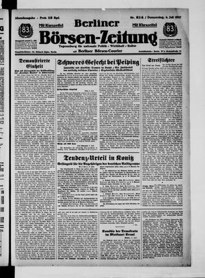Berliner Börsen-Zeitung vom 08.07.1937