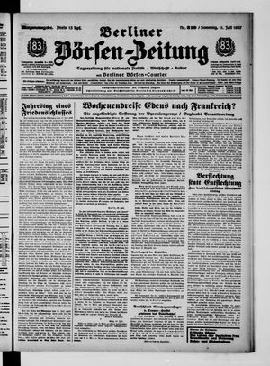Berliner Börsen-Zeitung vom 11.07.1937