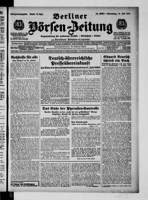Berliner Börsen-Zeitung vom 13.07.1937