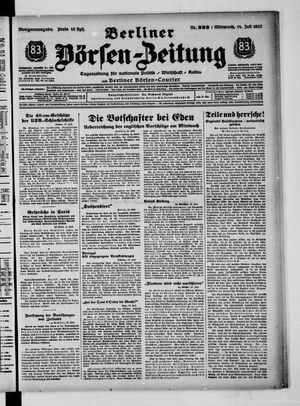 Berliner Börsen-Zeitung vom 14.07.1937