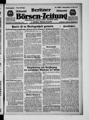 Berliner Börsen-Zeitung vom 15.07.1937
