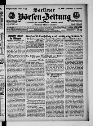 Berliner Börsen-Zeitung vom 17.07.1937
