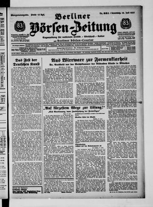 Berliner Börsen-Zeitung vom 18.07.1937