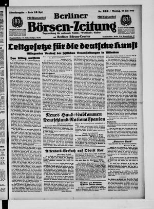 Berliner Börsen-Zeitung vom 19.07.1937