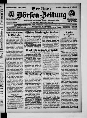 Berliner Börsen-Zeitung vom 21.07.1937