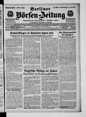 Berliner Börsen-Zeitung vom 22.07.1937