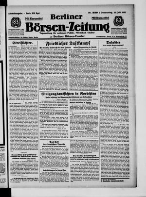 Berliner Börsen-Zeitung vom 22.07.1937
