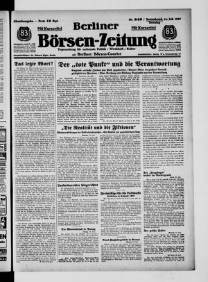 Berliner Börsen-Zeitung vom 24.07.1937