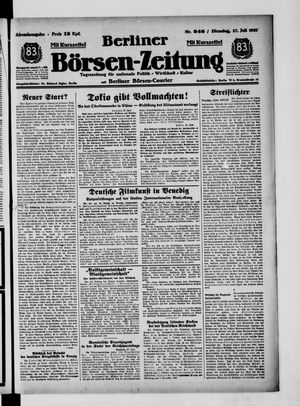 Berliner Börsen-Zeitung vom 27.07.1937