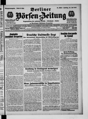 Berliner Börsen-Zeitung vom 30.07.1937