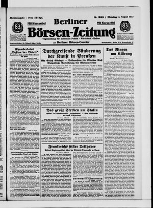 Berliner Börsen-Zeitung vom 03.08.1937