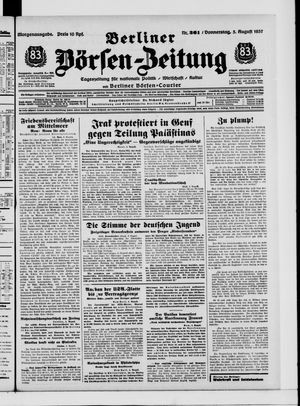 Berliner Börsen-Zeitung vom 05.08.1937