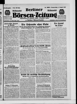 Berliner Börsen-Zeitung vom 05.08.1937