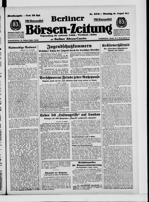 Berliner Börsen-Zeitung vom 10.08.1937