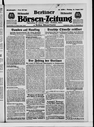 Berliner Börsen-Zeitung vom 16.08.1937
