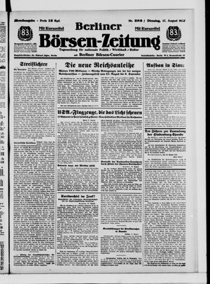 Berliner Börsen-Zeitung vom 17.08.1937