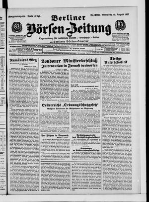 Berliner Börsen-Zeitung vom 18.08.1937