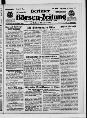 Berliner Börsen-Zeitung vom 18.08.1937