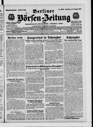 Berliner Börsen-Zeitung vom 20.08.1937