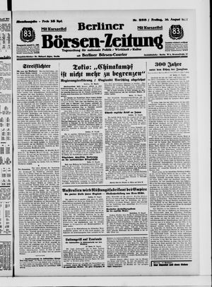 Berliner Börsen-Zeitung vom 20.08.1937