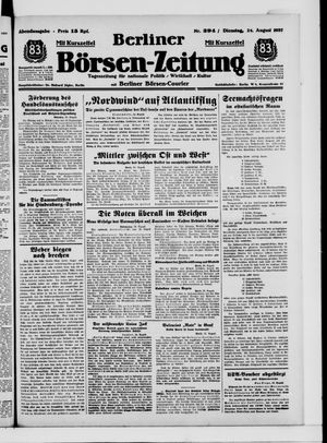 Berliner Börsen-Zeitung vom 24.08.1937