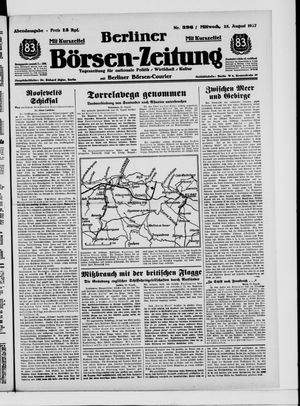 Berliner Börsen-Zeitung vom 25.08.1937