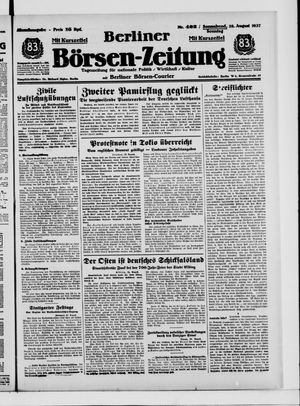 Berliner Börsen-Zeitung vom 28.08.1937